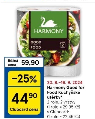 Kuchyňské utěrky 2vrstvé Good for Food Harmony