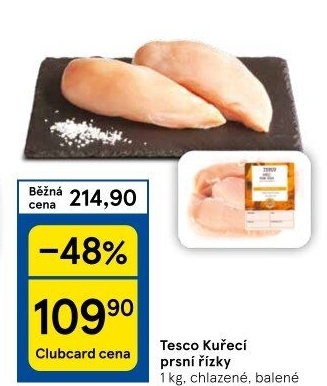 Kuřecí prsní řízky Tesco