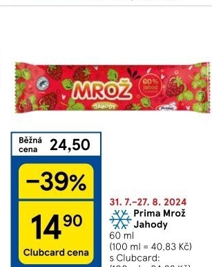 Nanuk Jahody v čokoládě Mrož Prima