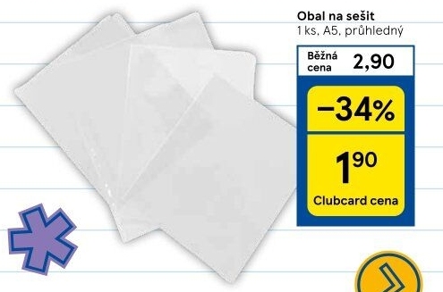 Obaly na sešity A5
