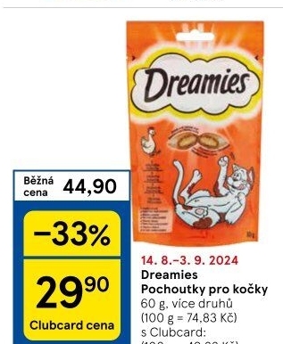 Pamlsky pro kočky Dreamies Whiskas