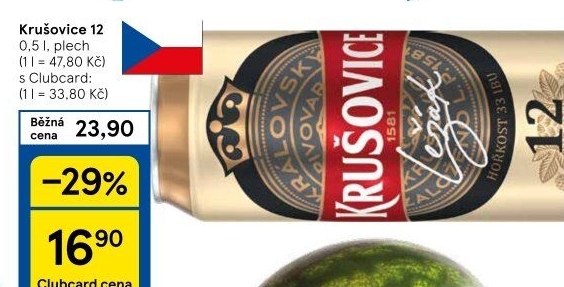 Pivo světlý ležák Královský 12° Krušovice