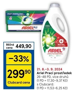 Prací prostředky Ariel