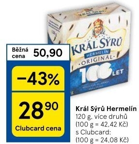 Sýr Hermelín Král sýrů