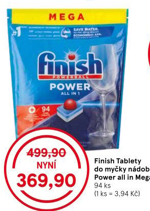 Tablety do myčky Power All in 1 Finish