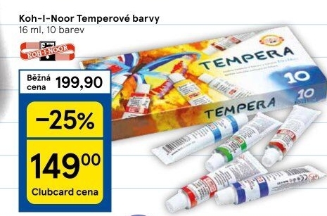 Temperové barvy KOH-I-NOOR