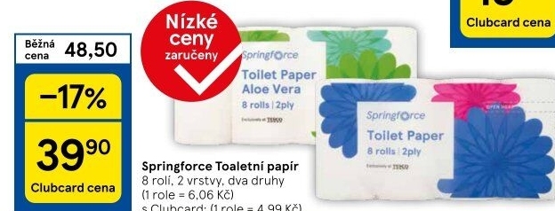 Toaletní papír 2vrstvý Springforce