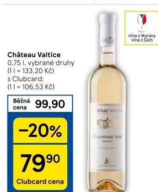 Vína Chateau Valtice