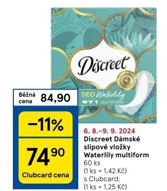 Vložky dámské slipové Discreet