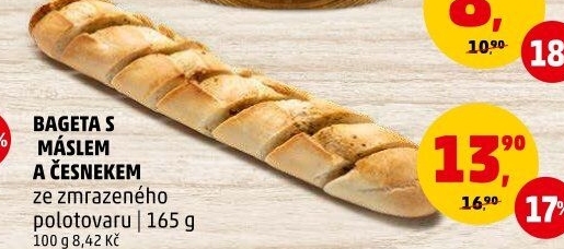 Bageta s máslem