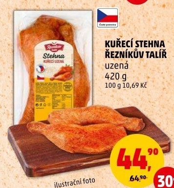 Kuřecí stehna uzená Řezníkův talíř