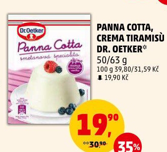 Směs na Panna Cottu Dr. Oetker