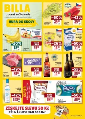 akční leták BILLA 21.8.2024-27.8.2024
