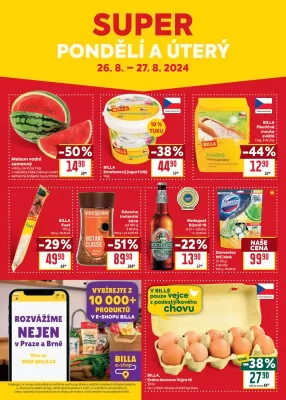 akční leták BILLA 21.8.2024-27.8.2024