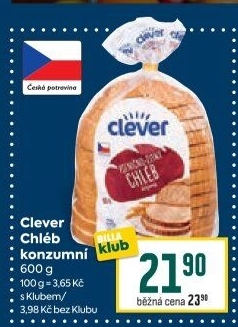 Chléb konzumní Clever
