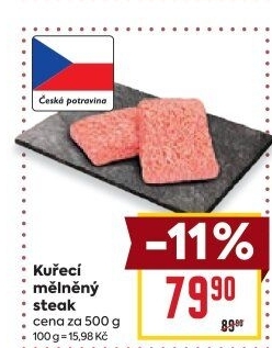 Kuřecí steak mletý