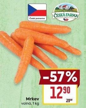 Mrkev Česká farma