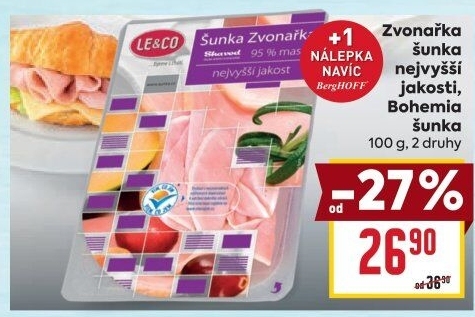 Šunka Zvonařka nejvyšší jakosti LE&amp
