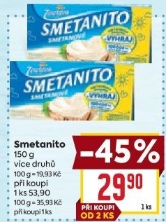 Sýr tavený Smetanito Želetava