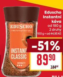 Instantní kávy Eduscho