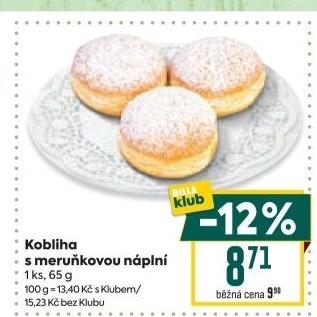 Kobliha s ovocnou náplní