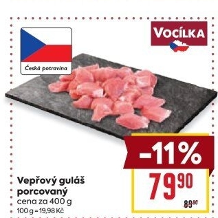 Maso na guláš vepřové Vocílka