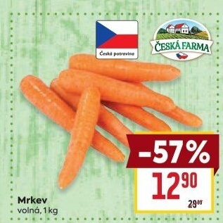 Mrkev Česká farma