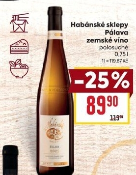 Víno Pálava Habánské sklepy - zemské
