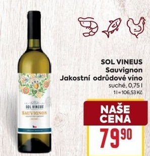 Víno Sauvignon Sol Vineus