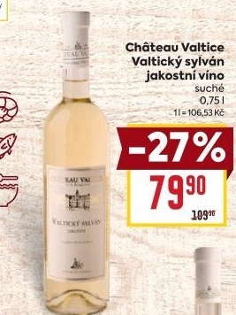 Víno Valtický Sylván Chateau Valtice
