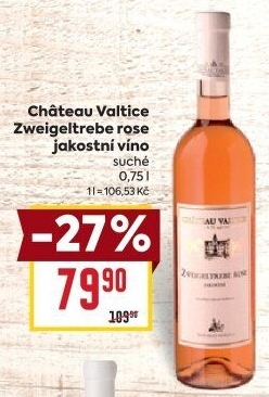Víno Zweigeltrebe Rosé Chateau Valtice