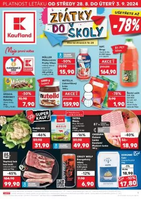 akční leták Kaufland 28.8.2024-3.9.2024