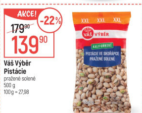 Pistácie pražené Váš Výběr