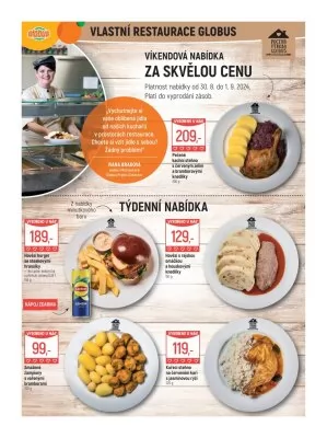 akční leták Globus 28.8.2024-3.9.2024
