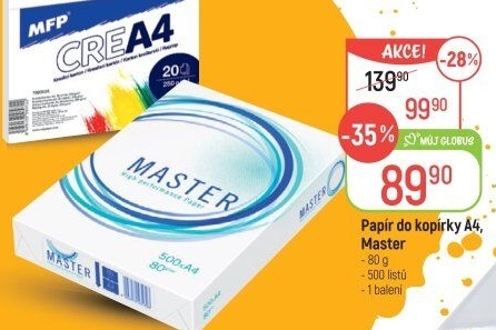 Kancelářský papír A4 Master