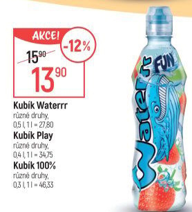 Ochucená voda Waterrr Kubík