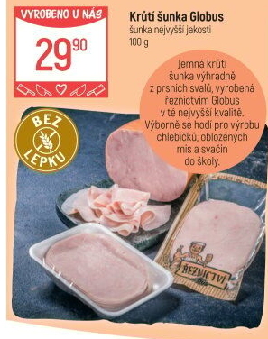 Šunka krůtí nejvyšší jakost Globus
