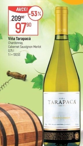 Víno Chardonnay Viňa Tarapaca