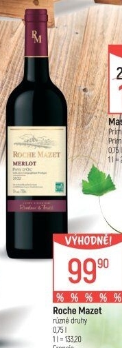 Víno Merlot Roche Mazet