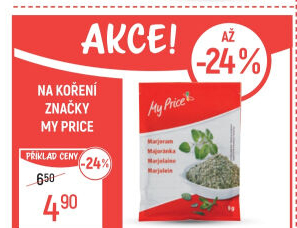 Koření Majoránka My Price