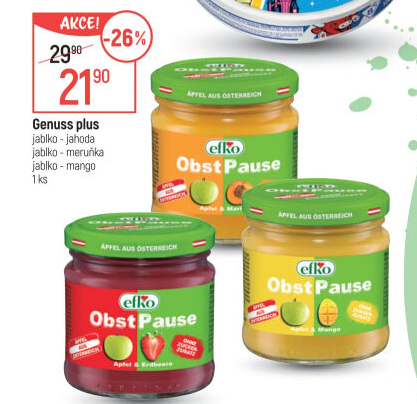 Ovocné pyré ObstPause Efko