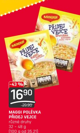 Instantní polévka Přidej vejce Maggi