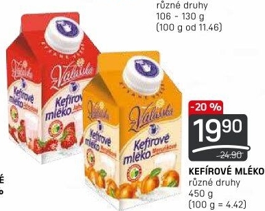 Kefírové mléko ochucené Mlékárna Valašské Meziříčí