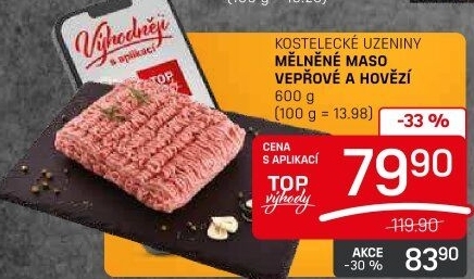 Mleté maso mix Kostelecké uzeniny