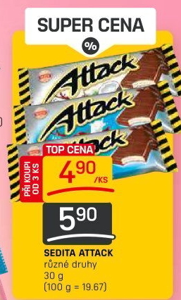 Oplatky Attack Sedita