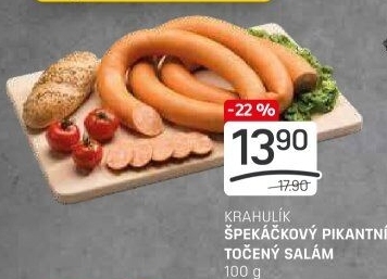 Salám špekáčkový pikantní točený Krahulík
