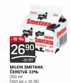 Smetana Milkin 33%