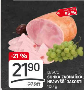 Šunka Zvonařka nejvyšší jakosti LE&amp