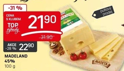 Sýr Madeland 45% Madeta