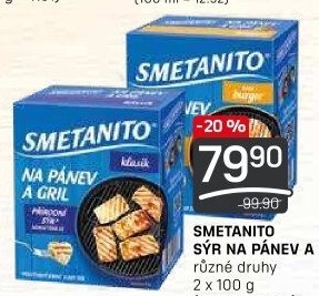 Sýr Smetanito na gril Želetava